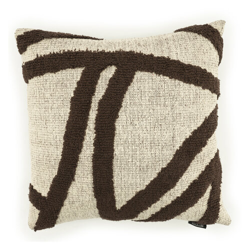 Kussen Majani - Dark Brown 45 x 45cm Kussen Majani - Dark Brown 45 x 45cm