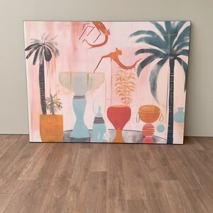 Wanddoek Tunesian Samba (incl. kader) - 110 x 145 cm