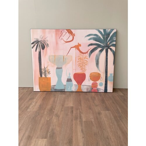 Wanddoek Tunesian Samba (incl. kader) - 110 x 145 cm Wanddoek Tunesian Samba (incl. kader) - 110 x 145 cm