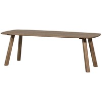 Tablo: Eettafel Deens Ovaal Cashmere Brown - 220 x 100 cm
