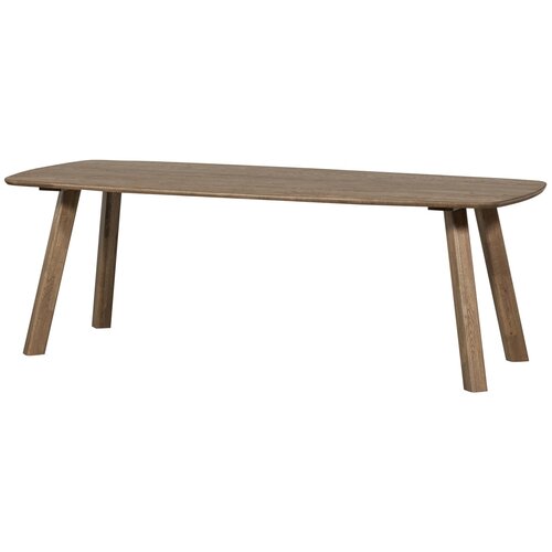 Woood Tablo: Eettafel Deens Ovaal Cashmere Brown - 220 x 100 cm