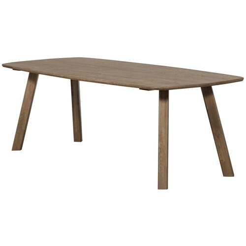Woood Tablo: Eettafel Deens Ovaal Cashmere Brown - 220 x 100 cm