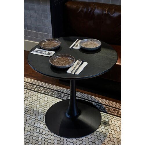 Woood Tablo: Eettafel Rond Blacknight - Ø80 cm