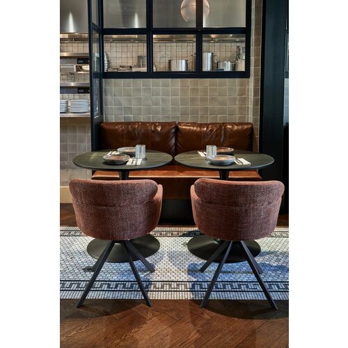 Woood Tablo: Eettafel Rond Blacknight - Ø80 cm