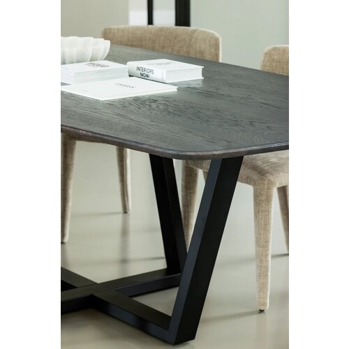 Woood Tablo: Eettafel Deens Ovaal Mystic Brown - 220 x 100 cm