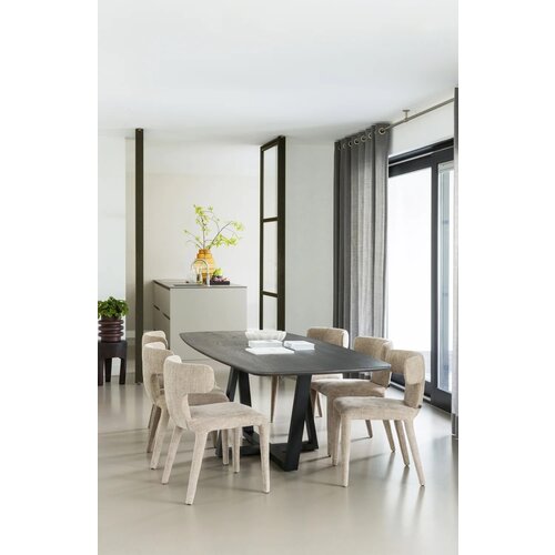 Woood Tablo: Eettafel Deens Ovaal Mystic Brown - 220 x 100 cm