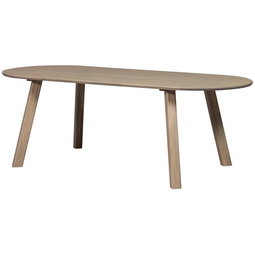 Woood Tablo: Eettafel Ovaal Pebble Grey - 220 x 90 cm Woood Tablo: Eettafel Ovaal Pebble Grey - 220 x 90 cm
