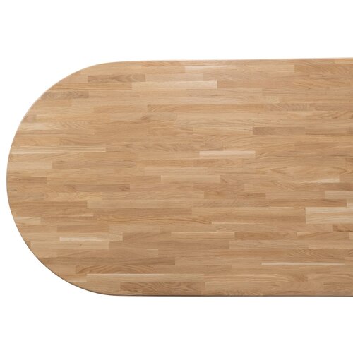 Woood Tablo: Eettafel Ovaal Transparant - 220 x 90 cm