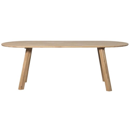 Woood Tablo: Eettafel Ovaal Transparant - 220 x 90 cm