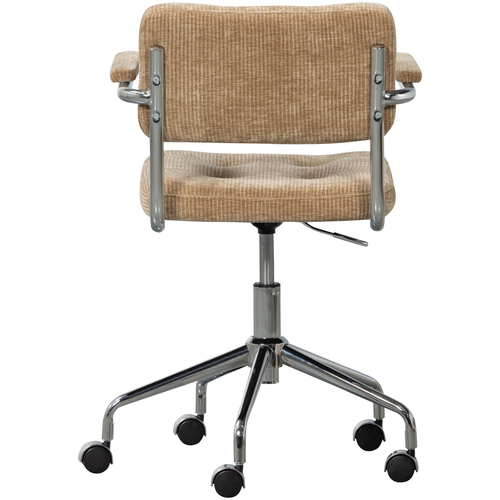 Woood Bureaustoel Kova - ribstof zand Woood Bureaustoel Kova - ribstof zand