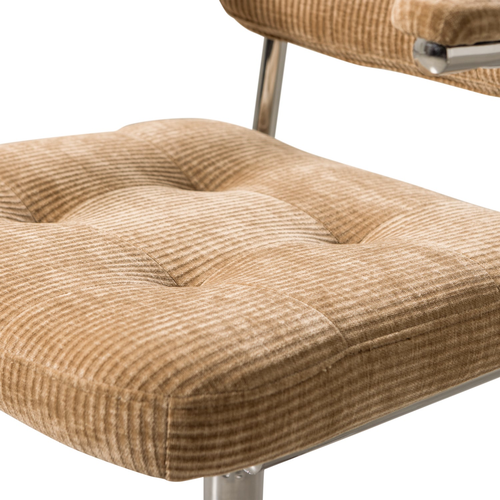 Woood Bureaustoel Kova - ribstof zand Woood Bureaustoel Kova - ribstof zand