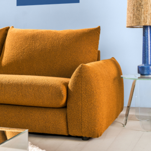 COMF Collection Zetel Butler - Opstelling: Divan L + 3-zit R - Stof: Alpine bronze (cat. 8)