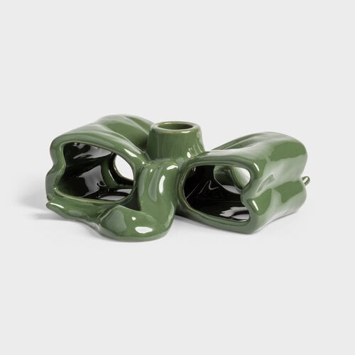 &Klevering Kandelaar Ribbon Green &Klevering Kandelaar Ribbon Green