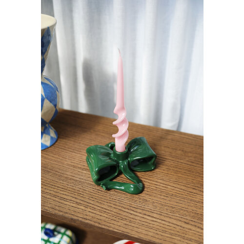 &Klevering Kandelaar Ribbon Green