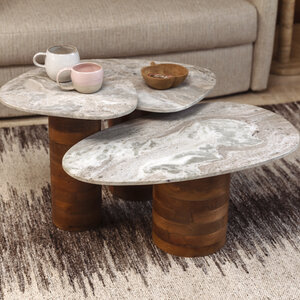 Dutchbone Set van 3 Salontafels Suki