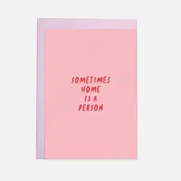 Kaart 'Home Is A Person'