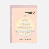 Kaart 'Champagne Tower'