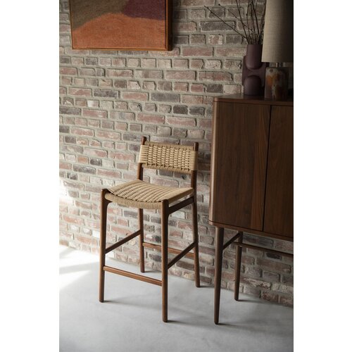 Dutchbone Barstoel Cecile - Walnut Dutchbone Barstoel Cecile - Walnut