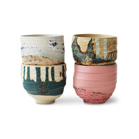 Set van 4 Coffee Cups - Artist Ceramics