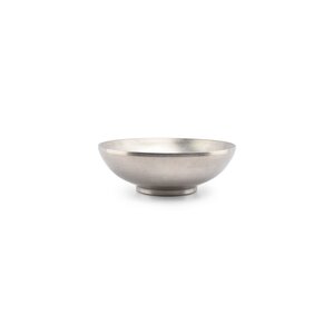 F2D Kom Dubbelwandig Vintage zilver 22 x H7,5 cm