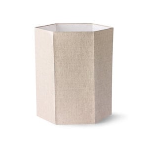 HKliving Lampenkap Hexagon linnen H42 cm