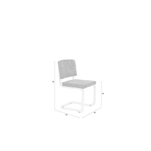 Zuiver Ridge Kink Stoel -  Soft Beige