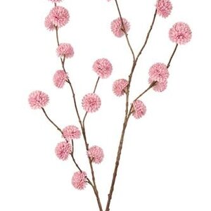 Zijdebloem - Pompom Spray - Light Purple - 100 cm