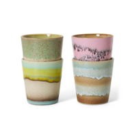 Set van 4 Coffee Mugs 70s - Pop Art