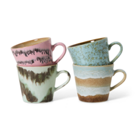Set van 4 Cappuccino Mugs 70s - Dada
