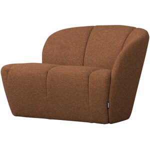 Woood Bankje Mojo Rechts - Bouclé Roestbruin Melange Woood Bankje Mojo Rechts - Bouclé Roestbruin Melange