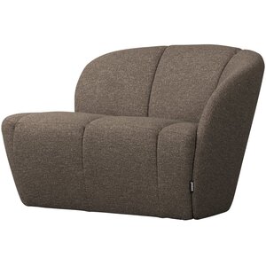 Woood Bankje Mojo Rechts - Bouclé Bruin Melange Woood Bankje Mojo Rechts - Bouclé Bruin Melange