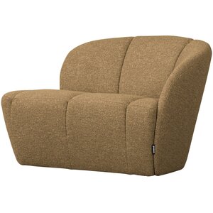 Woood Bankje Mojo Rechts - Bouclé Geel/Bruin Melange Woood Bankje Mojo Rechts - Bouclé Geel/Bruin Melange