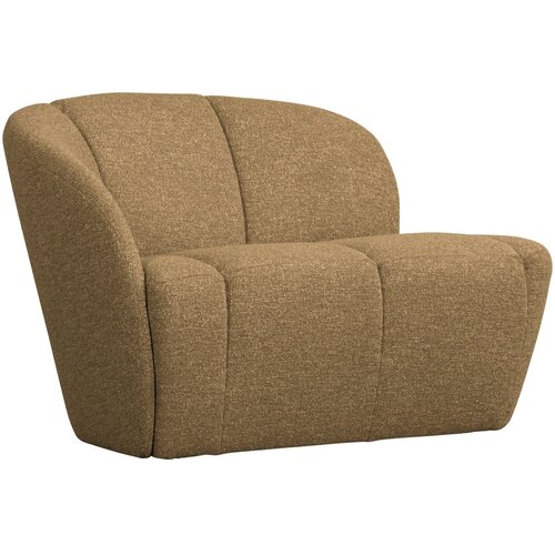 Woood Bankje Mojo Links - Bouclé Geel/Bruin Melange
