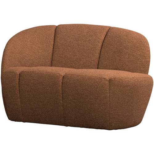 Woood Bankje Mojo Links - Bouclé Roestbruin Melange
