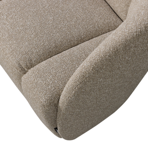 Woood Bankje Mojo Rechts - Bouclé Beige Melange