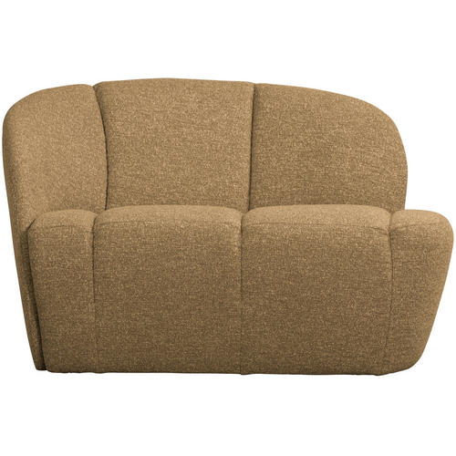 Woood Bankje Mojo Links - Bouclé Geel/Bruin Melange