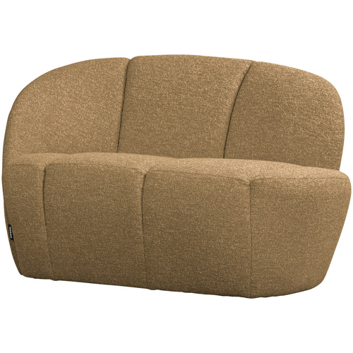 Woood Bankje Mojo Links - Bouclé Geel/Bruin Melange