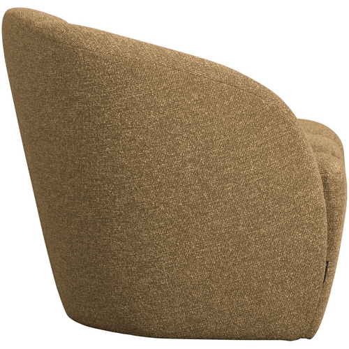 Woood Bankje Mojo Links - Bouclé Geel/Bruin Melange