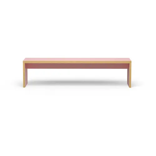 HKliving Toonzaalmodel - Bench Pink - 180 cm