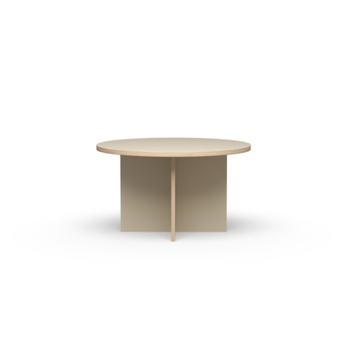 HKliving Eettafel Cream - Ø130 cm