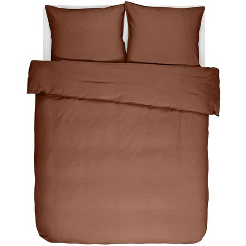 Tiseco Dekbedovertrek Iris - Chestnut 240 x 220 cm