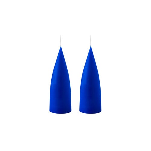 Cone Shaped Candle - Cobolt Blue - 16 cm