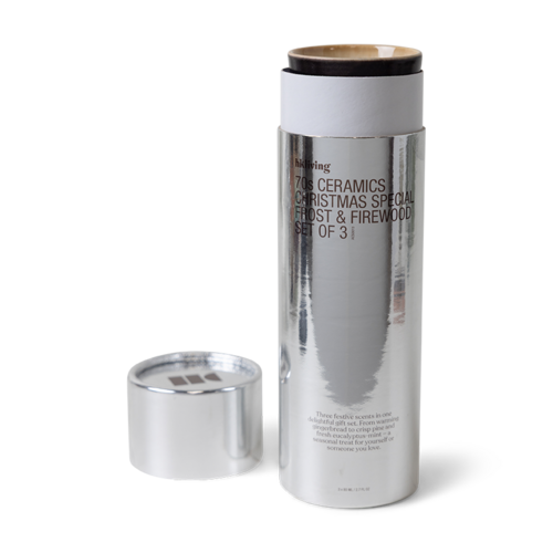 HKliving Set van 3 Mini Kaarsen 70s - Frost & Firewood Christmas Special