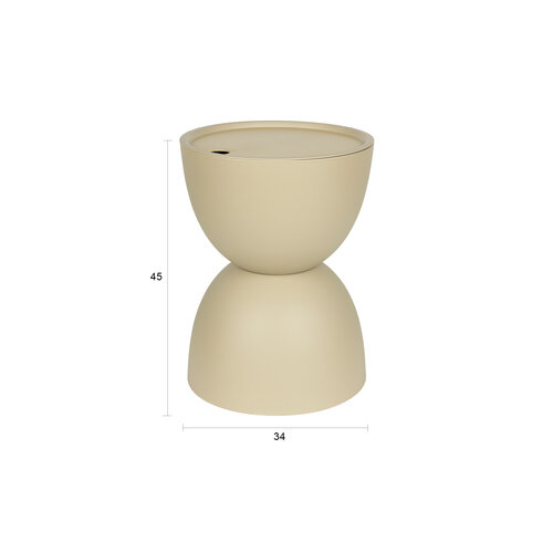 Zuiver Bijzettafel Mara - Beige