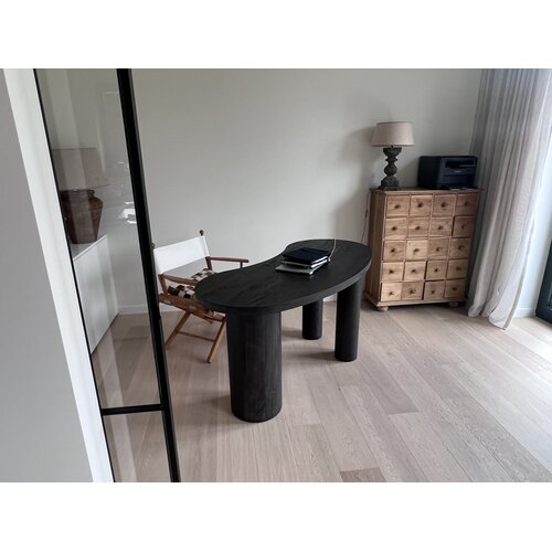 Woood Bureau Maan - Organisch Bruin Woood Bureau Maan - Organisch Bruin