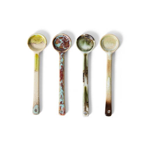 HKliving Spoons 70s - Blend (Set van 4) HKliving Spoons 70s - Blend (Set van 4)