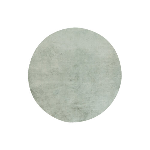 U&S Carpet Collection Fluffy vloerkleed - Rond - Jade - ∅200 cm