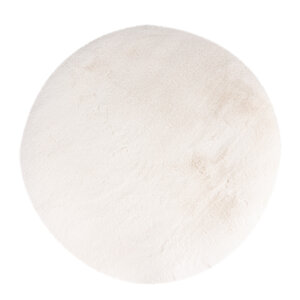 U&S Carpet Collection Fluffy vloerkleed - Rond - Ivory - ∅200 cm