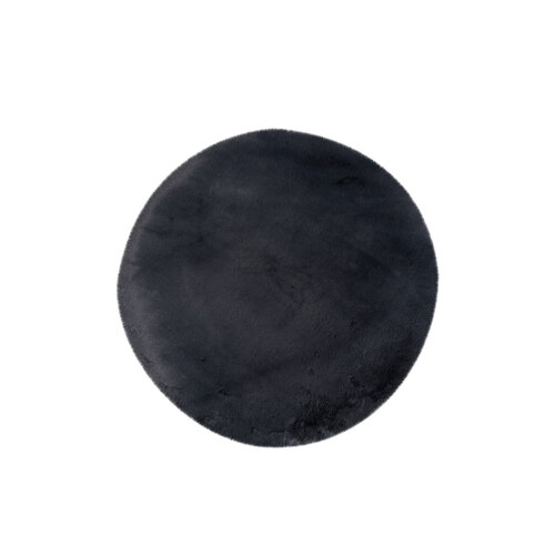 U&S Carpet Collection Fluffy vloerkleed - Rond - Graphite - ∅160 cm U&S Carpet Collection Fluffy vloerkleed - Rond - Graphite - ∅160 cm