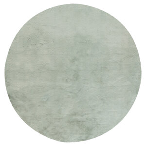 U&S Carpet Collection Fluffy vloerkleed - Rond - Jade - ∅160 cm